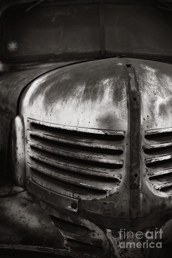 Old Chevrolet BW Photograph by Henrik Lehnerer