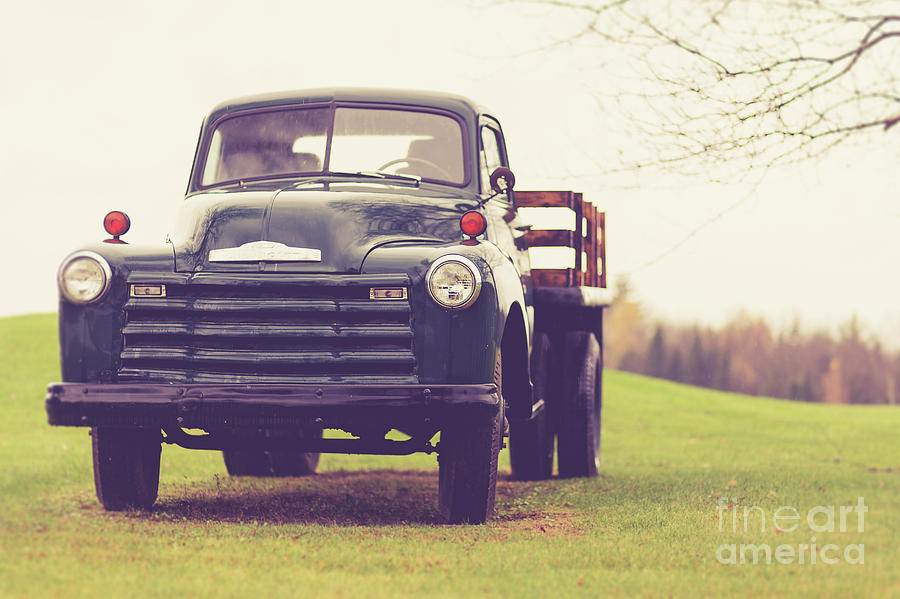 Old Chevy Farm Truck in Vermont Photograph by Edward Fielding
