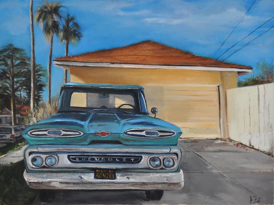 Old Chevy Painting by Lindsay Frost