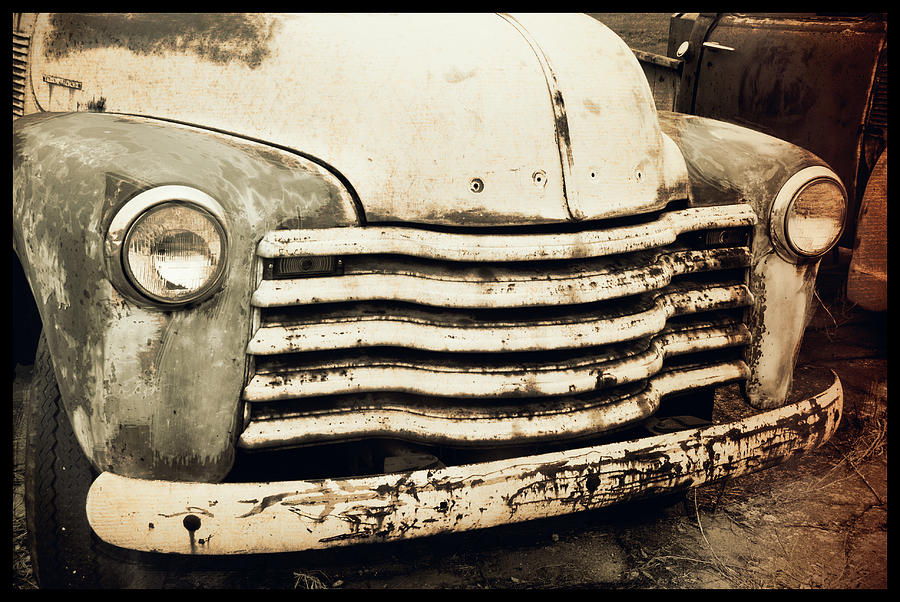 OLD CHEVY PICK-UP No.8206 13-3 Photograph by Janice Adomeit