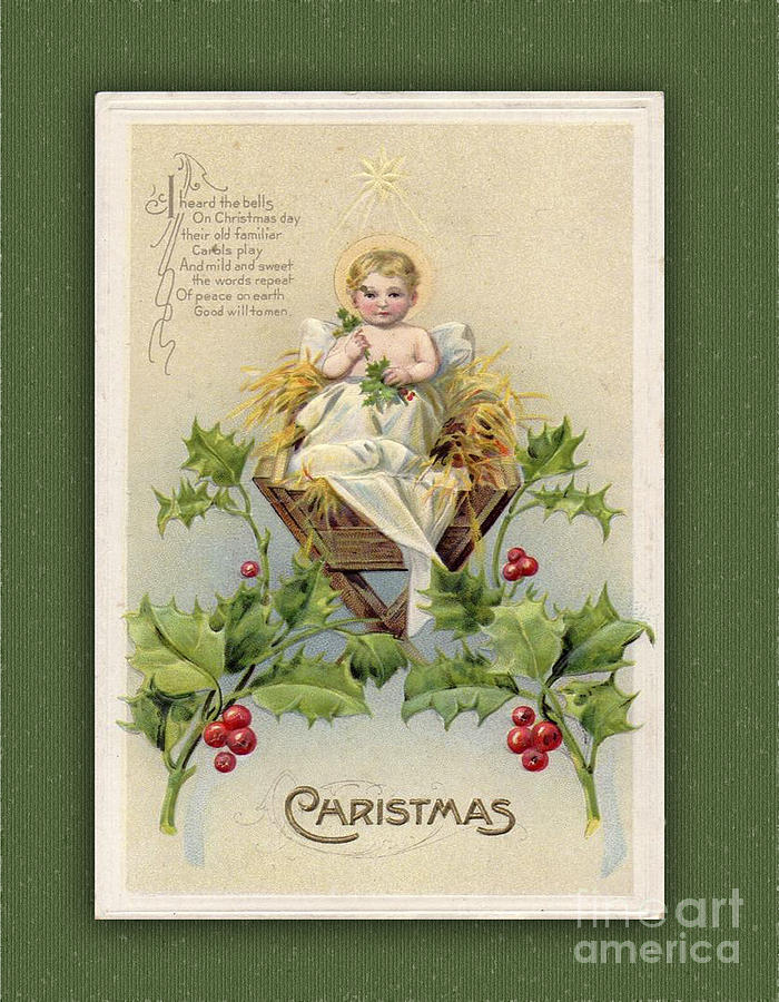 Old Christmas Card Digital Art by Melissa Messick