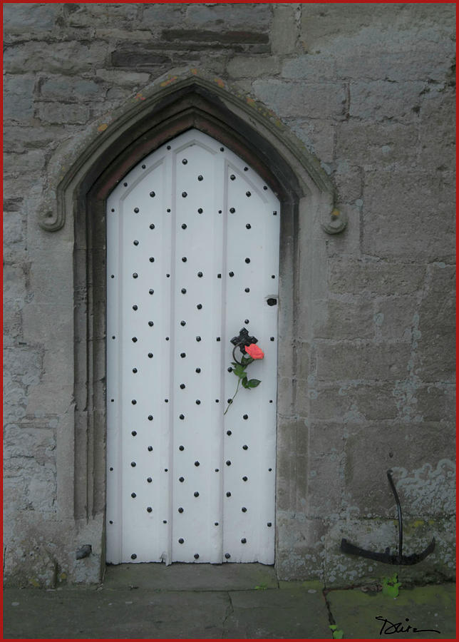 Old Church Door in Bitton Photograph by Peggy Dietz