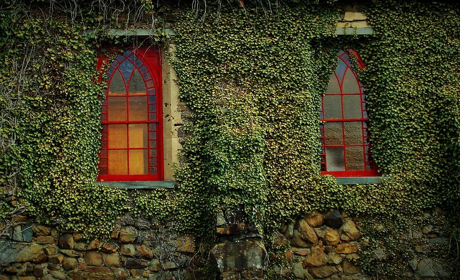 Old Church Windows Photograph