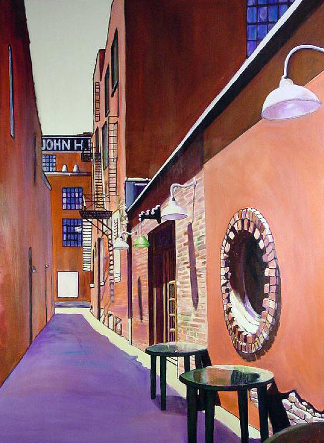 Knoxville Painting - Old City Alleyway Knoxville by George Grace
