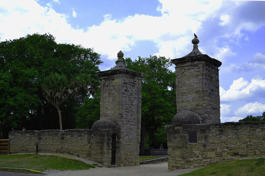 Old City Gates In St. Augustine Photograph