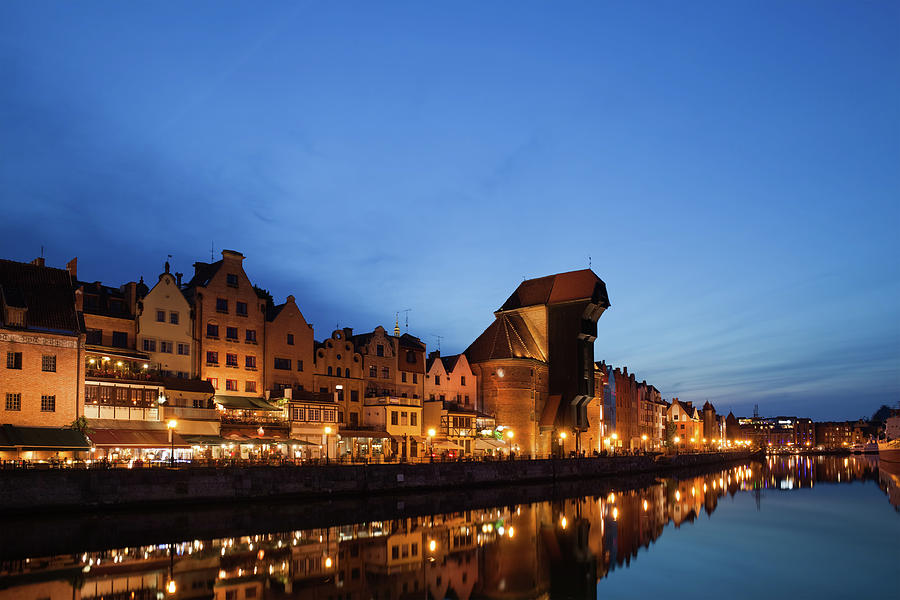 Old City of Gdansk at Twilight Photograph by Artur Bogacki