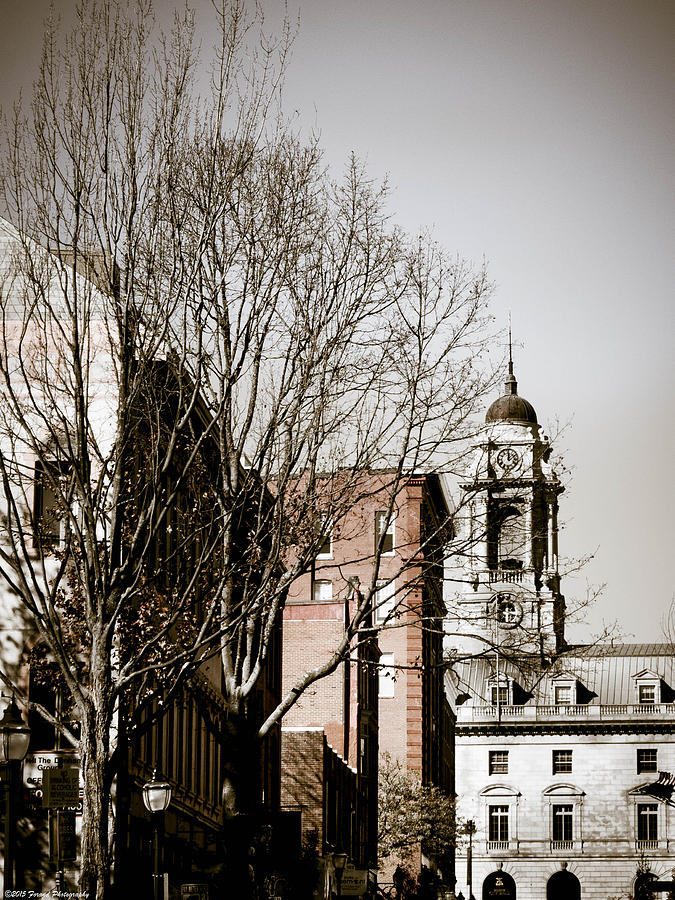 Old  Clock Tower Portland Maine Photograph by Debra Forand