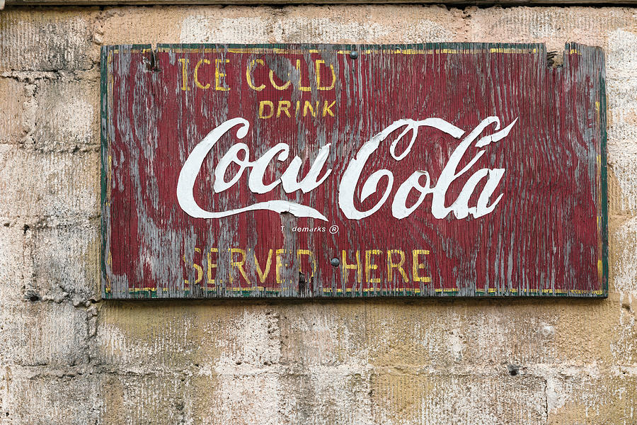 Old Coca-Cola sign on a building in downtown San Angelo Photograph by Carol M Highsmith
