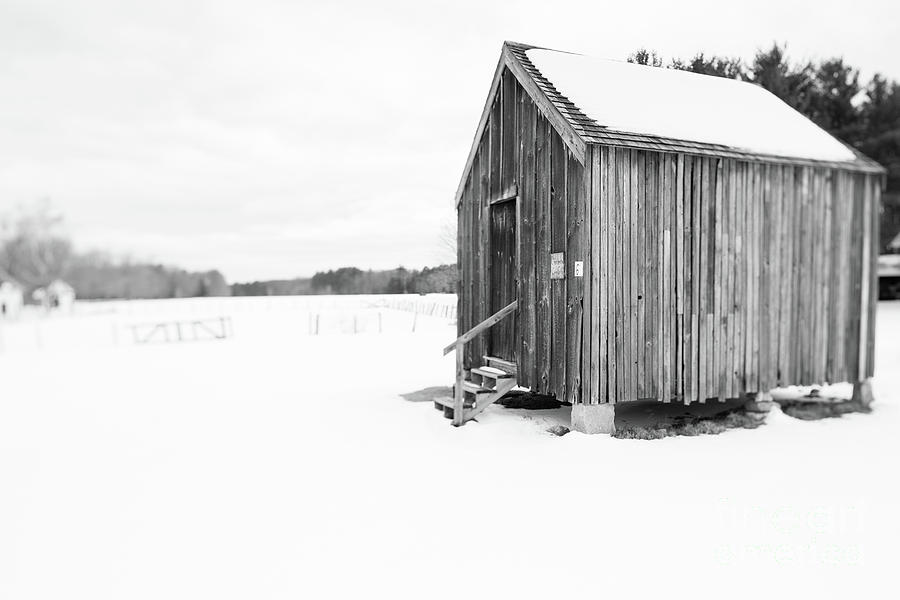 Old Corn Crib Muster Field Farm Winter Photograph by Edward Fielding ...