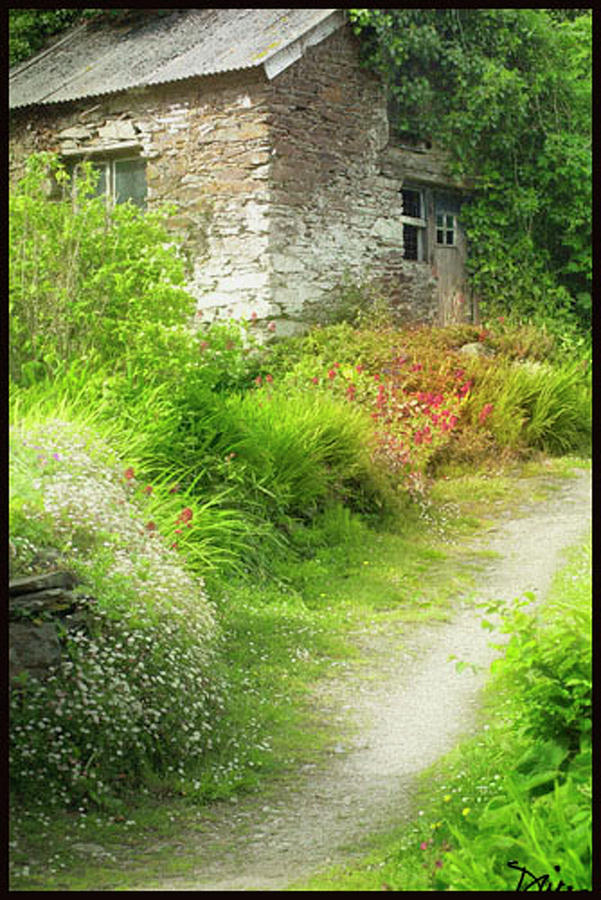 Old Cornwall Cottage Path Photograph by Peggy Dietz