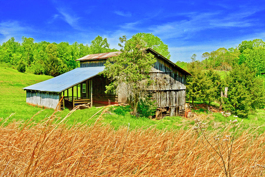 Landscape Photograph - Old Country Barn by The James Roney Collection