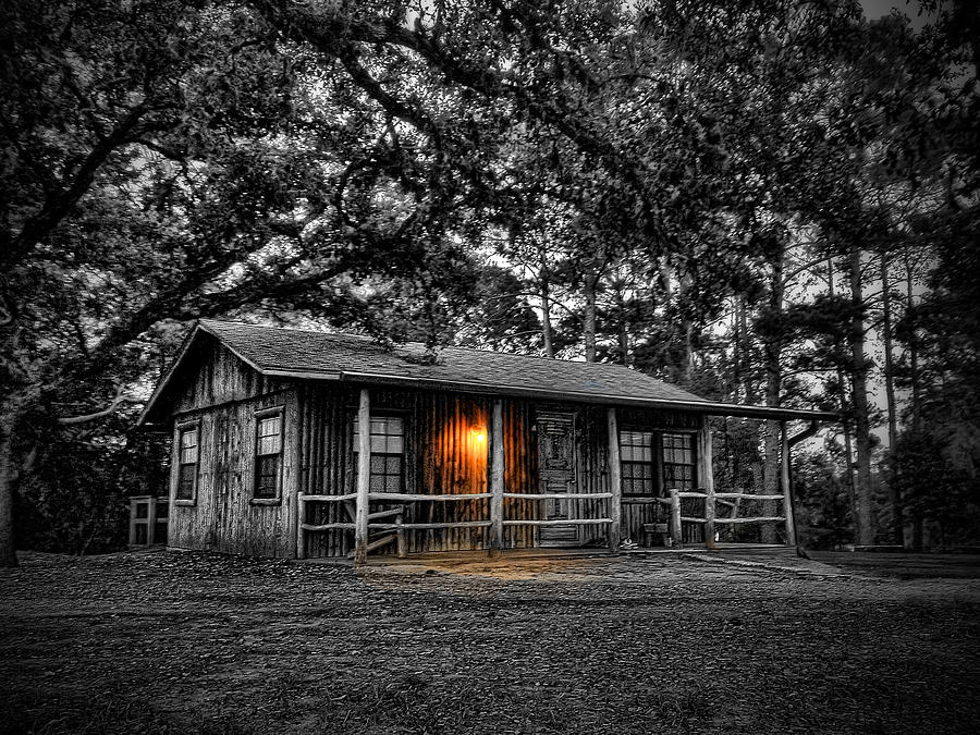 Old Country Cabin Glow Photograph by Tim Stanley