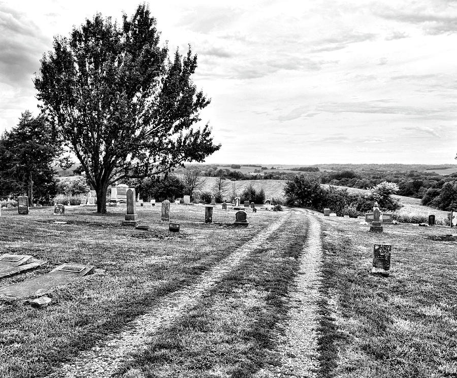 Old Country Cemetery Road Photograph by Ann Powell