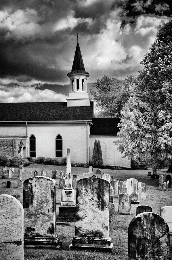 Old Country Church Cemetery Photograph by Paul W Faust - Impressions of Light