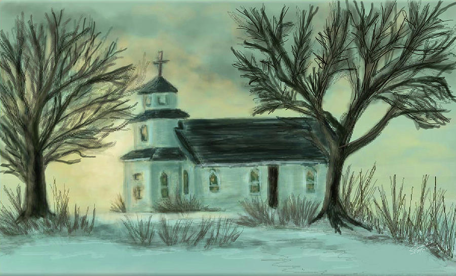Old Country Church Paintings