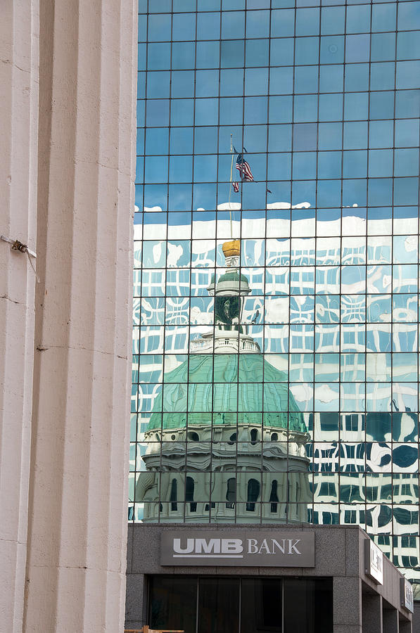 Old Courthouse Reflection Photograph by Steve Stuller