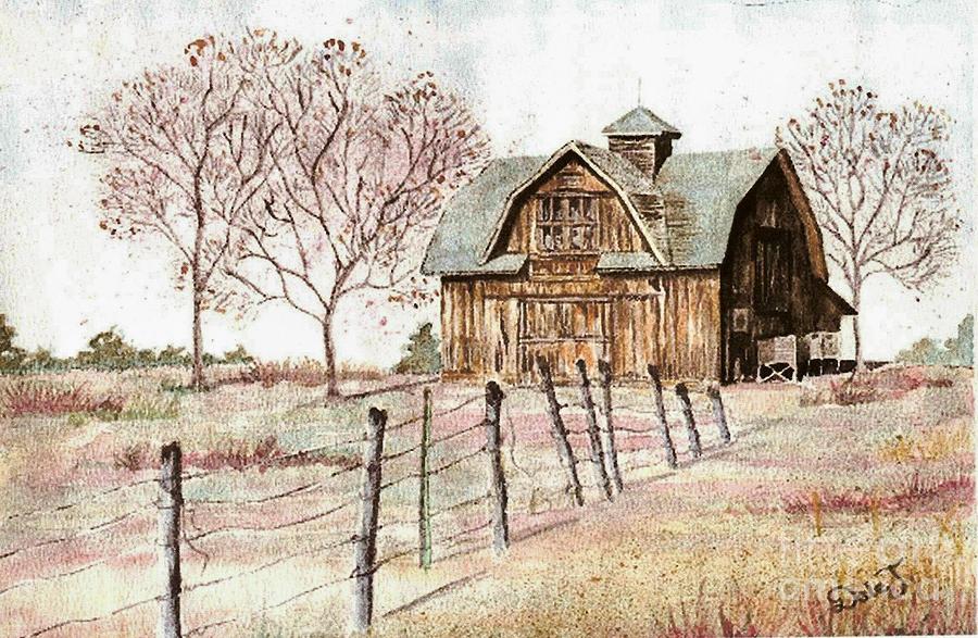 Old Crawford Colorado Barn Painting