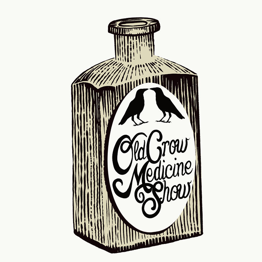 Old Crow Medicine Show Painting - Old Crow Medicine Show Tonic by Little Bunny Sunshine