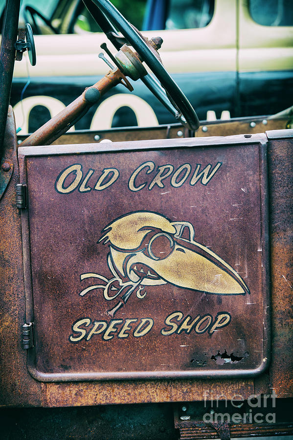 Car Photograph - Old Crow Speed Shop by Tim Gainey