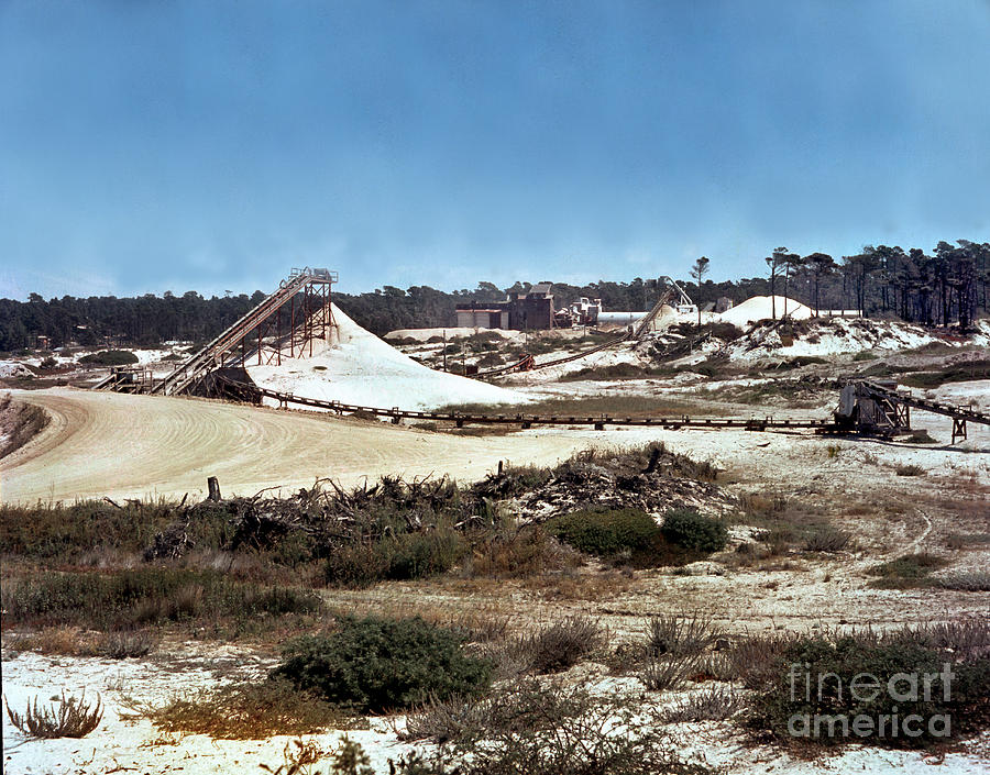 Del Monte Photograph - Old Del Monte Sand Plant at Moss Beach Asilomar and Pebble Beach Circa 1960 by Monterey County Historical Society