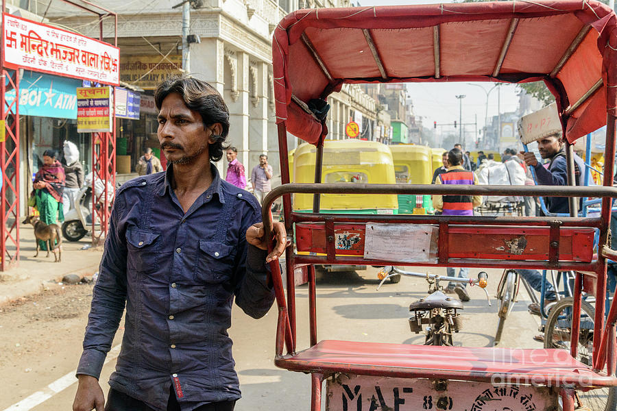 Old Delhi from a Rickshaw 01 Photograph by Werner Padarin