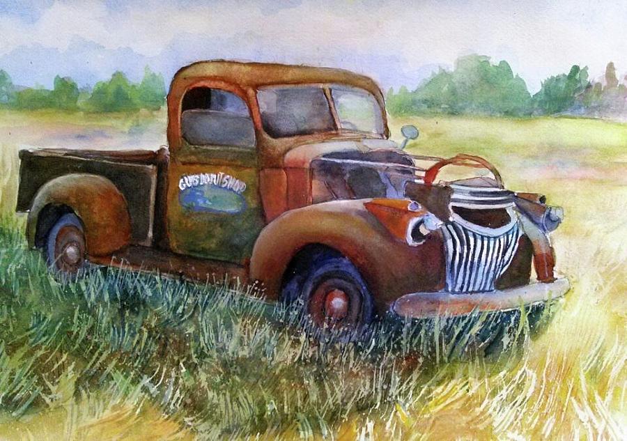 Old Delivery Truck Painting by Judy Hopkins - Fine Art America