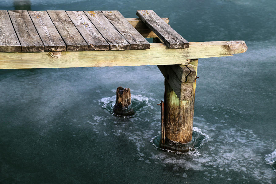 Old Dock Winter 2017 2 Photograph by Mary Bedy