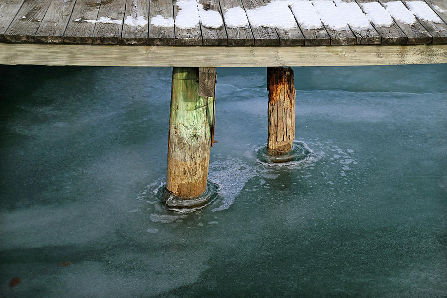 Old Dock Winter 2017 Photograph by Mary Bedy