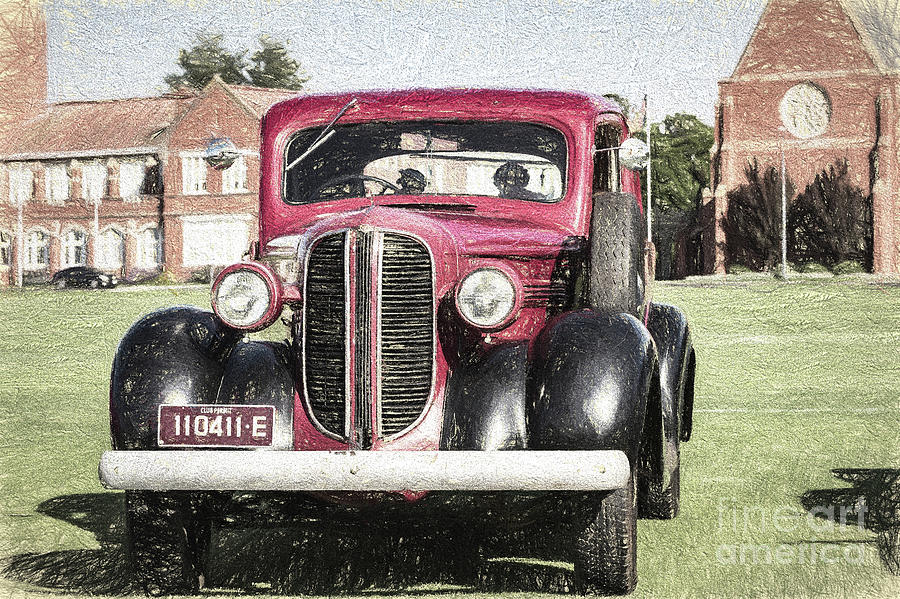 Vintage Digital Art - Old Dodge by Howard Ferrier