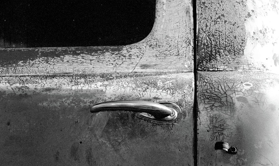Old Dodge Truck - Rust Bucket - BW - Water Paper 05 Photograph by Pamela Critchlow