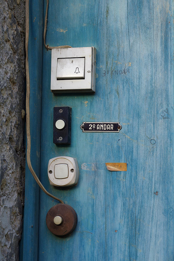Old door bells Photograph by Carlos Caetano