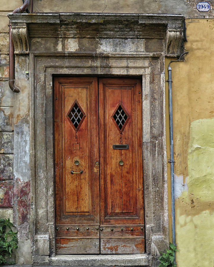 Old Door In Rome Photograph by Dave Mills