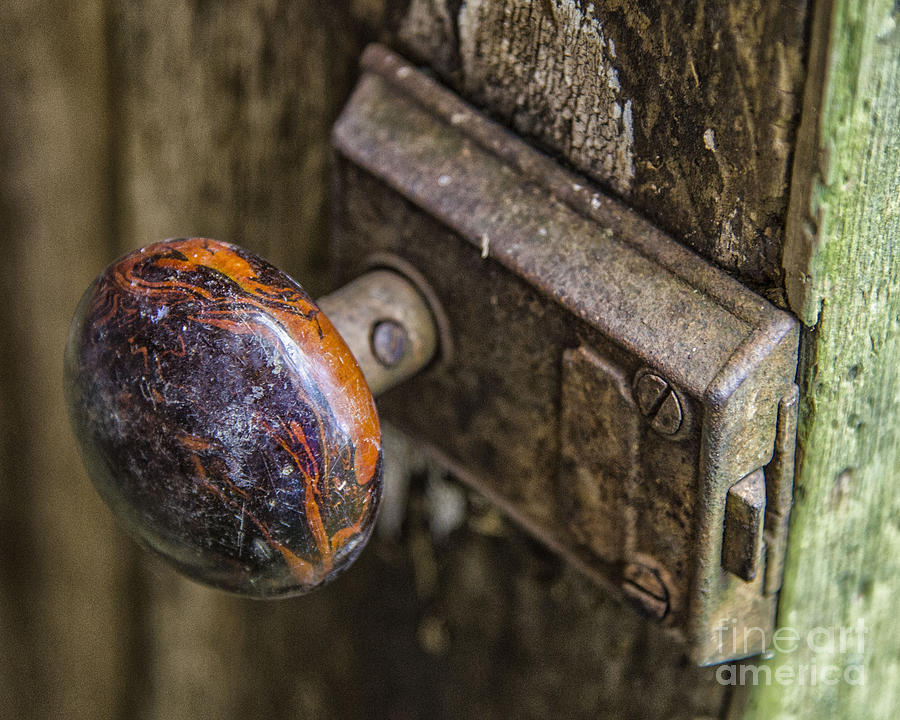 Farm Photograph - Old Door Knob by JRP Photography