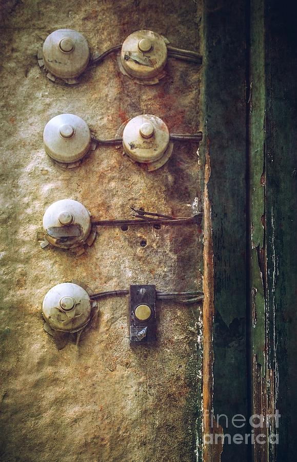 Vintage Photograph - Old Doorbells by Carlos Caetano
