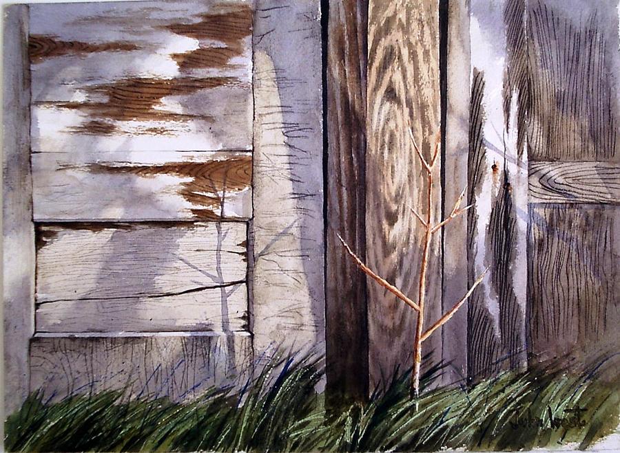 Old Doors Brushwork Painting by John West