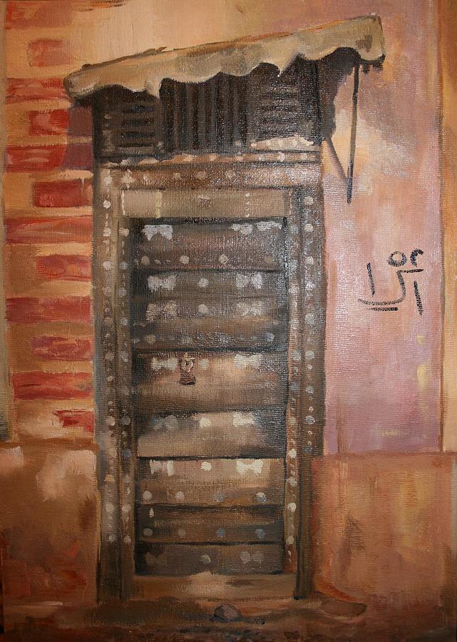 Architecture Painting - Old doors of Sanaa by Lelia Sorokina