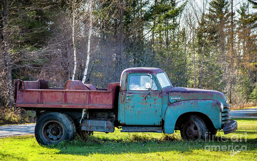 Old Dump Truck Photograph