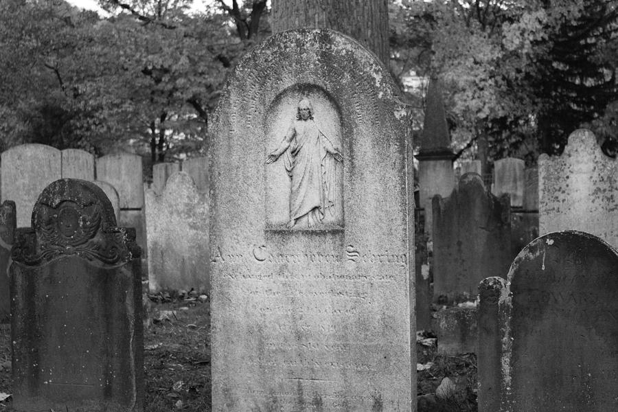 Old Dutch Cemetery Tombstones Photograph by Colleen Kammerer