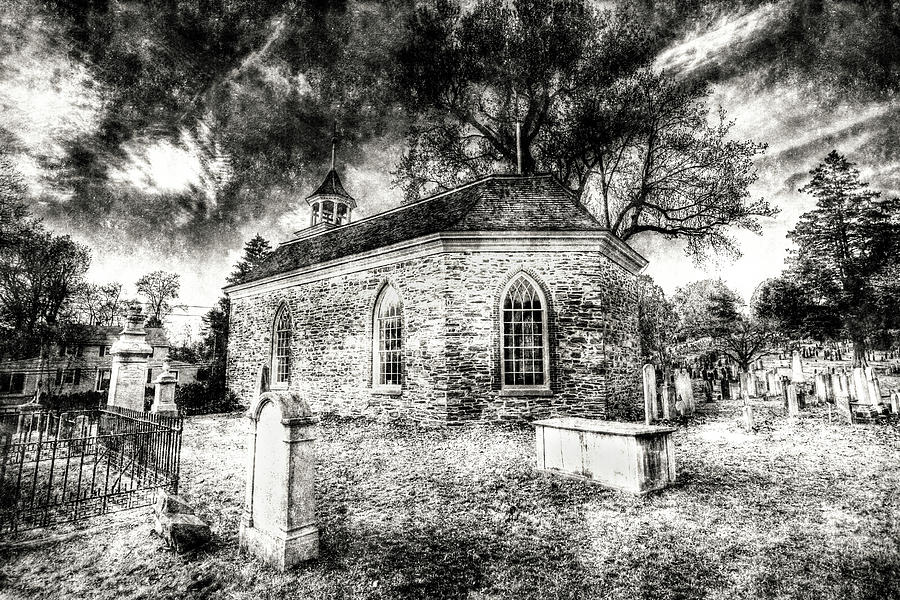 Old Dutch Church Of Sleepy Hollow Vintage Photograph by David Pyatt