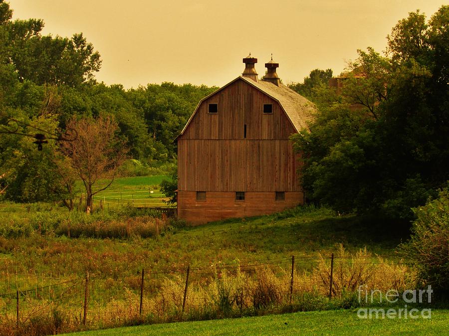 Old Faded Barn in Wisconsin Photograph by Curtis Tilleraas