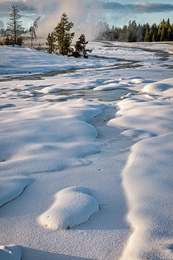 Old Faithful Boardwalk View - Yellowstone Photograph by Stuart Litoff