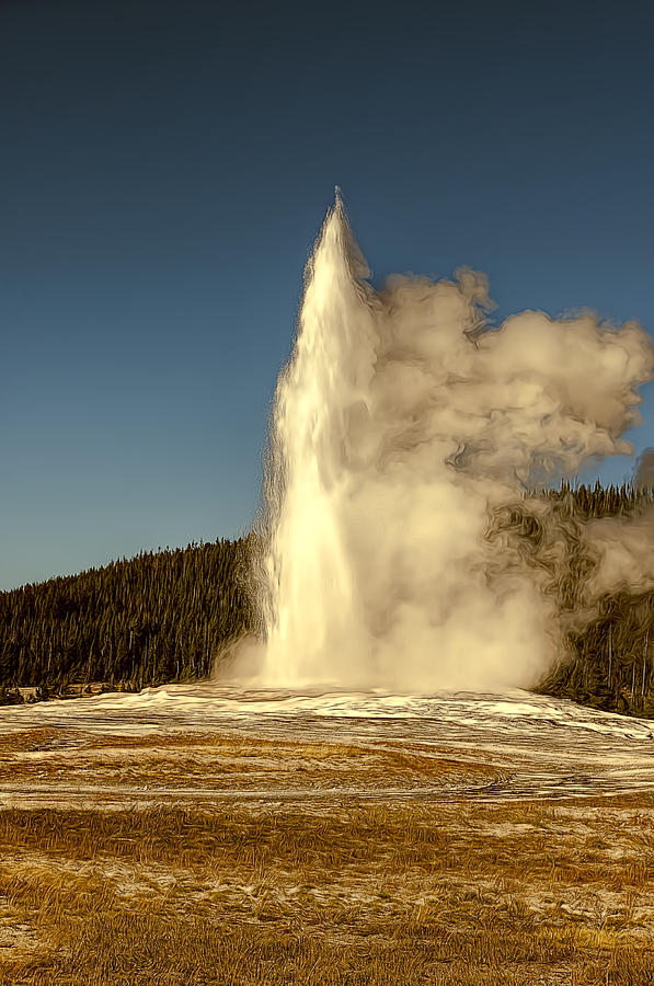 Old Faithful Photograph by Maria Coulson