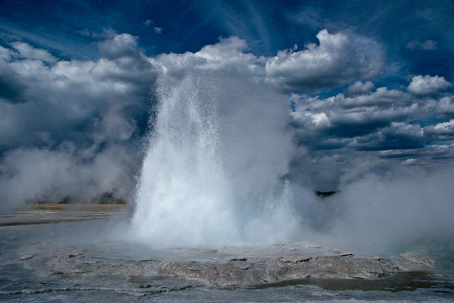 Old Faithful Photograph by Roger Mullenhour
