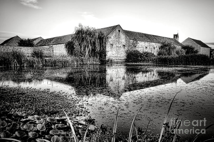 Old Farm and Pond in France Photograph by Olivier Le Queinec