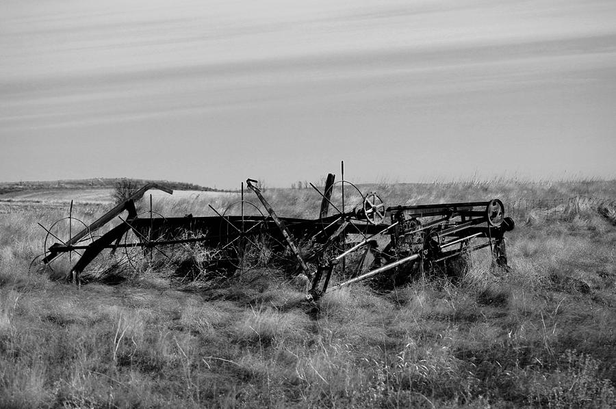 Old Farm Equipment Bereft Baw Photograph