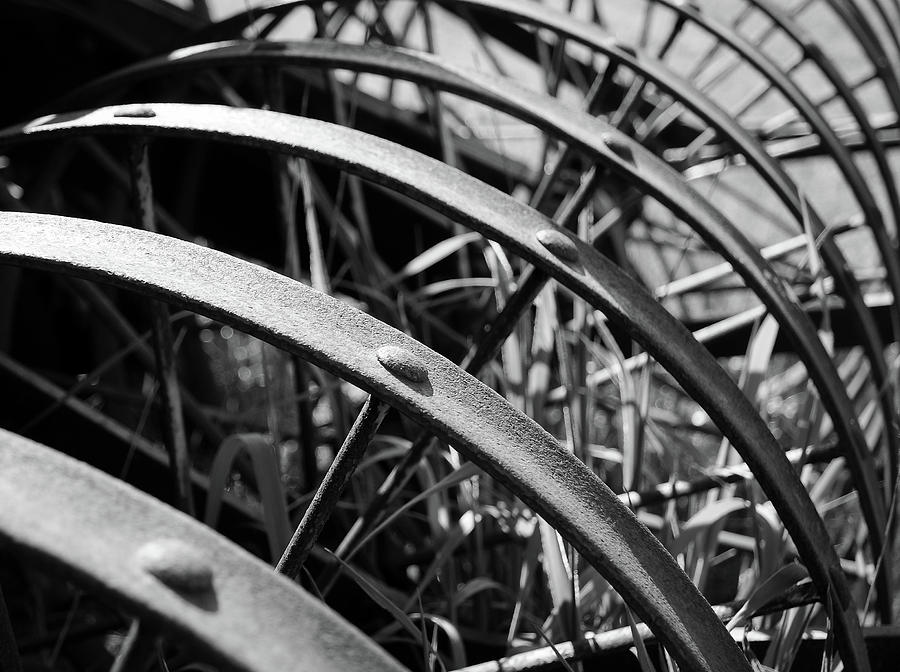 Old Farm Equipment BW Photograph by Barclay Goeppner - Fine Art America