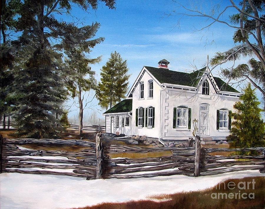 Old Farm House Painting by AMD Dickinson