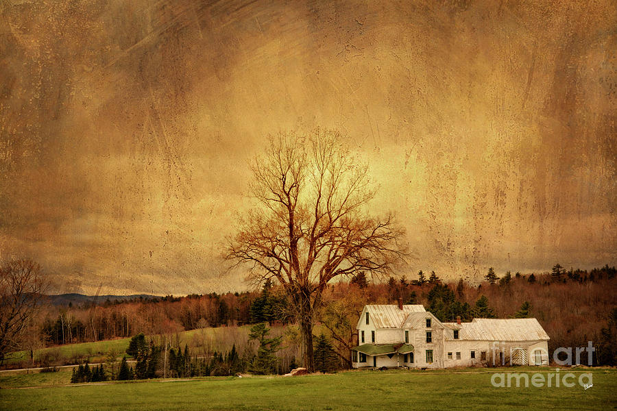 Old Farm House on a Hill Photograph by Alana Ranney