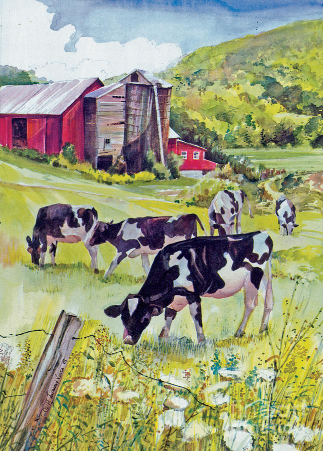 Old Farm Painting