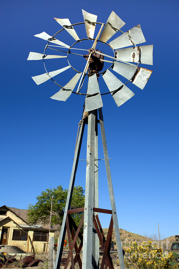 Old Farm Windmill Photograph by Anthony Totah